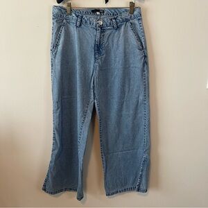 Kut from the Kloth chambray wide leg trousers Tencel cotton size 6